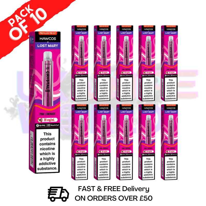 Pink Lemonade Lost Mary Crystal Pro 600 Puff Box Of 10