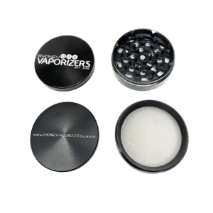 SYDNEY VAPORIZERS BLACK METAL 4PC HERB GRINDER 60MM - Image 6
